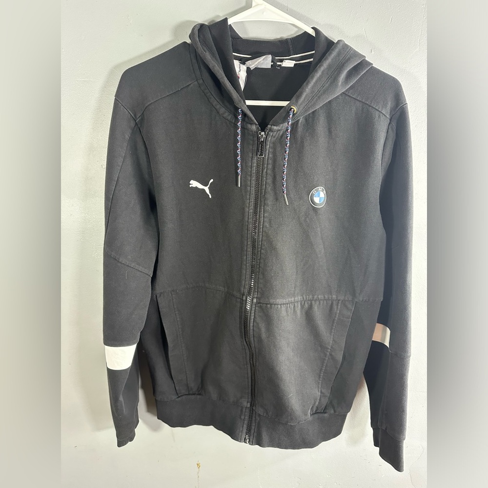 Puma BMW Motorsport Full Zip Hoodie Small+Pants Medium Sweatsuit SET top/bottom